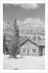Trading Post near Tree Lined Mountains by Anonymous