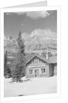 Trading Post near Tree Lined Mountains by Anonymous