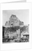 Chateau Frontenac Above Town by Anonymous