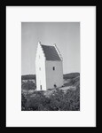 Couple Relaxing in Window of Large Sand Engulfed Church by Anonymous