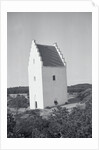 Couple Relaxing in Window of Large Sand Engulfed Church by Anonymous