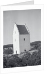 Couple Relaxing in Window of Large Sand Engulfed Church by Anonymous