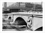 View of Bridge Along the Seine by Anonymous