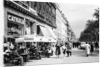 Sidewalk Cafe on the Champs-Elysees in Paris by Anonymous