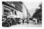 Sidewalk Cafe on the Champs-Elysees in Paris by Anonymous