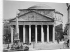 Pantheon and Obelisk Fountain in Piazza della Rotonda by Anonymous