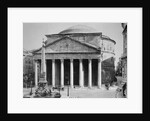 Pantheon and Obelisk Fountain in Piazza della Rotonda by Anonymous