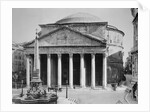 Pantheon and Obelisk Fountain in Piazza della Rotonda by Anonymous