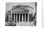 Pantheon and Obelisk Fountain in Piazza della Rotonda by Anonymous