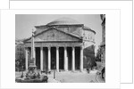 Pantheon and Obelisk Fountain in Piazza della Rotonda by Anonymous