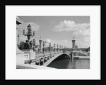 View of Pont Alexander III Bridge Scene by Anonymous
