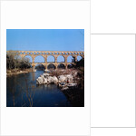 Pont du Gard Aqueduct in France by Anonymous
