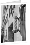 Barber Pole Outside of Shop by Anonymous