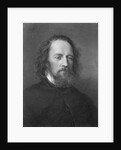 Portrait of English Poet Alfred Lord Tennyson by Anonymous