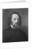 Portrait of English Poet Alfred Lord Tennyson by Anonymous