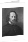 Portrait of English Poet Alfred Lord Tennyson by Anonymous