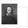 Portrait of English Poet Alfred Lord Tennyson by Anonymous