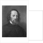 Portrait of English Poet Alfred Lord Tennyson by Anonymous