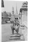 Statues and Bangkok Buildings by Anonymous