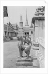Statues and Bangkok Buildings by Anonymous