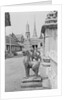 Statues and Bangkok Buildings by Anonymous