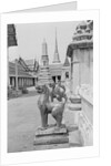 Statues and Bangkok Buildings by Anonymous