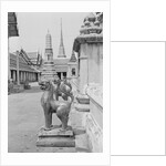 Statues and Bangkok Buildings by Anonymous