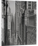 Aerial View of Buildings on Wall Street near Trinity Church by Anonymous