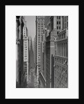 Aerial View of Buildings on Wall Street near Trinity Church by Anonymous
