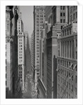 Aerial View of Buildings on Wall Street near Trinity Church by Anonymous