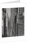 Aerial View of Buildings on Wall Street near Trinity Church by Anonymous