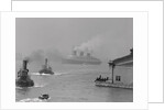 Normandie Sailing Past Battery Park by Anonymous