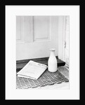 Morning Paper and Milk Bottle on Doorstep by Anonymous