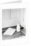 Morning Paper and Milk Bottle on Doorstep by Anonymous
