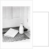 Morning Paper and Milk Bottle on Doorstep by Anonymous