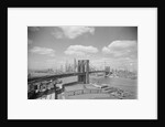 Brooklyn Bridge and City Skyline by Anonymous