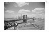 Brooklyn Bridge and City Skyline by Anonymous