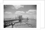 Brooklyn Bridge and City Skyline by Anonymous