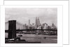 Lower Manhattan Skyline and Brooklyn Bridge by Anonymous