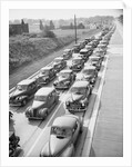 View of Cars in Heavy Traffic on Highway by Anonymous