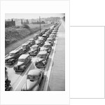 View of Cars in Heavy Traffic on Highway by Anonymous