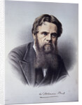 Lithographed Portrait of William Holman Hunt by Anonymous