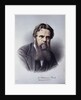 Lithographed Portrait of William Holman Hunt by Anonymous