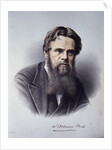 Lithographed Portrait of William Holman Hunt by Anonymous