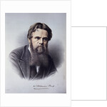 Lithographed Portrait of William Holman Hunt by Anonymous