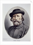 Lithographed Portrait of Giuseppe Garibaldi by Anonymous