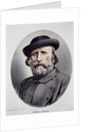Lithographed Portrait of Giuseppe Garibaldi by Anonymous