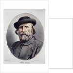 Lithographed Portrait of Giuseppe Garibaldi by Anonymous