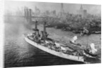 USS Texas in New York's Harbor by Anonymous