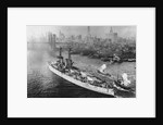 USS Texas in New York's Harbor by Anonymous